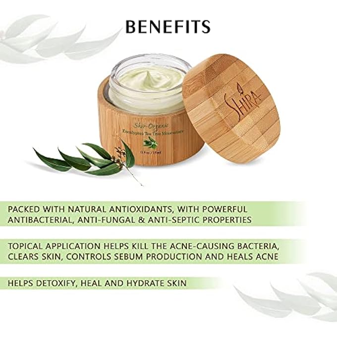 SHIRA SHIR-ORGANIC PURE EUCALYPTUS TEA TREE MOISTURIZER FOR HYDRATED AND HEALTHY FOR WOMEN NORMAL TO OILY SKIN TYPE - Image 2